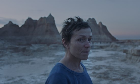 Nomadland by Chloé Zhao starring and produced by Oscar-winner Frances McDormand at the Venice International Film Festival and at the major Fall Film Festivals